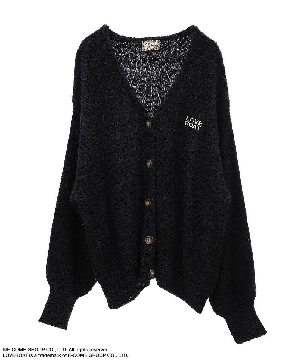 Green Parks ■ＬＯＶＥ　ＢＯＡＴ　ロゴ刺繍ニットカーディガン 