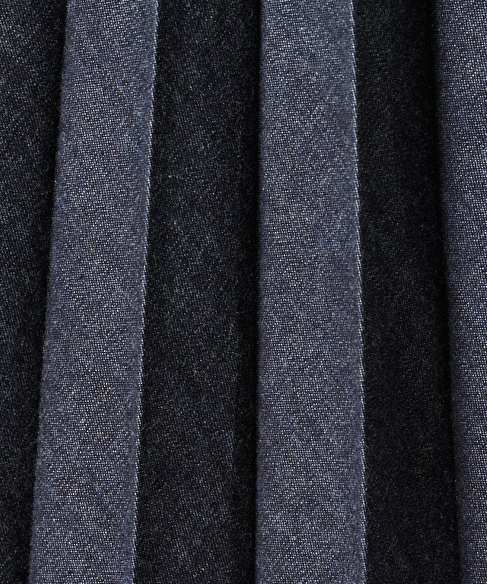 Ripo trenta anni 【大人気定番/特許技術】LONG PLEATS DENIM SKIRT プリーツ デニムスカート 