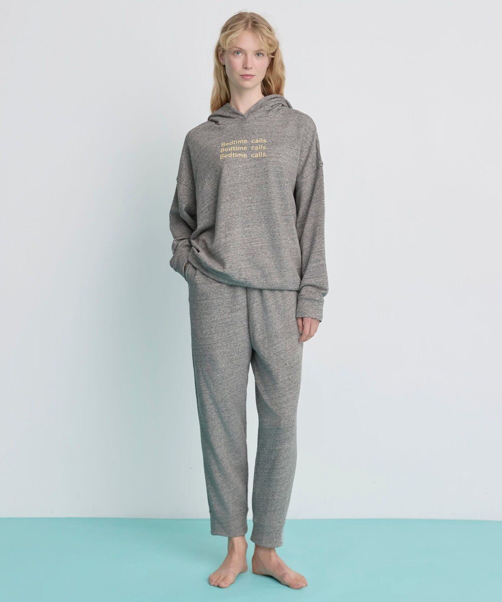 une nana cool 【綿混】あくびのお嬢さんの裏毛フーディーパジャマ 