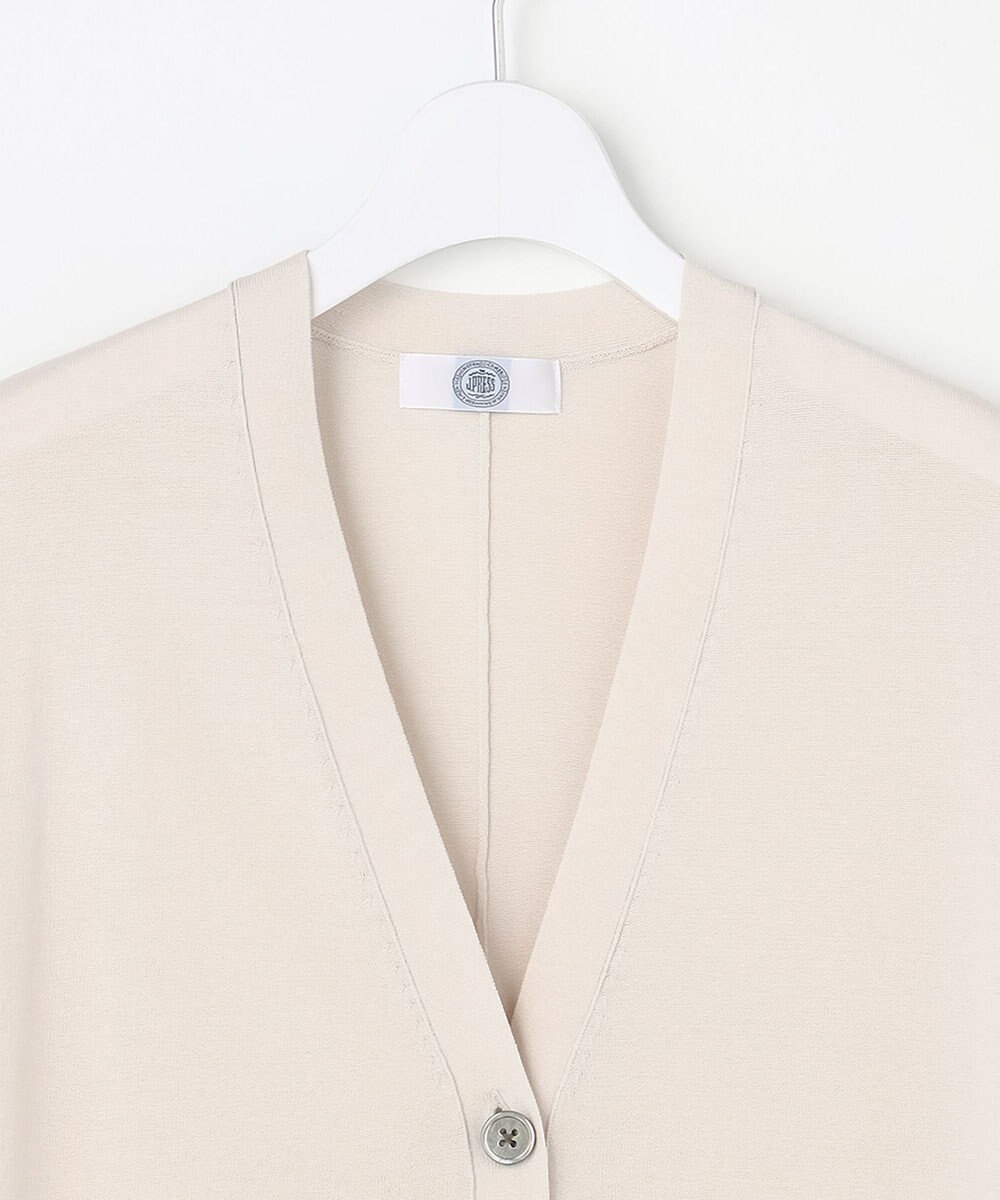 J.PRESS LADIES COOL VIS/CO Vネック カーディガン 