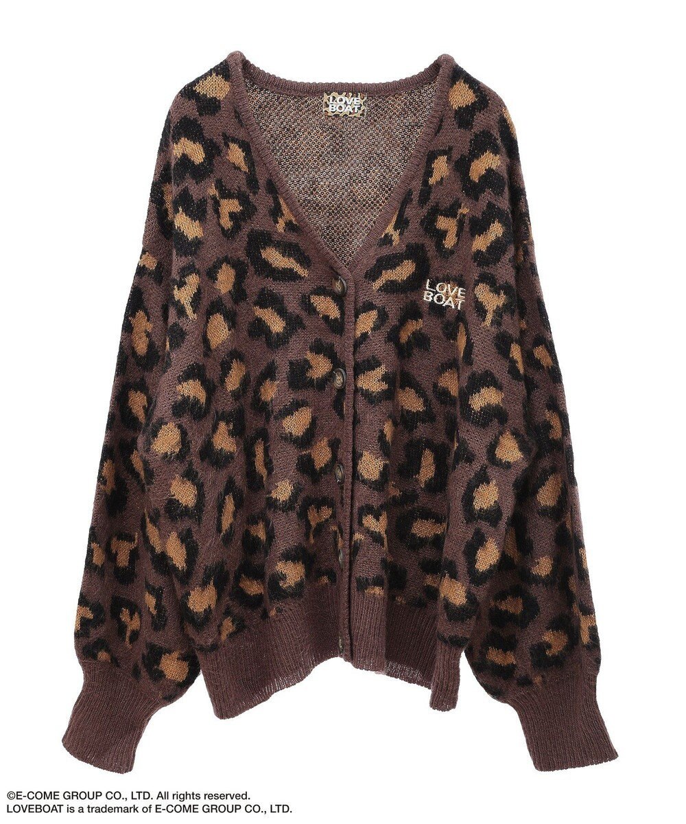 Green Parks ■ＬＯＶＥ　ＢＯＡＴ　ロゴ刺繍ニットカーディガン 