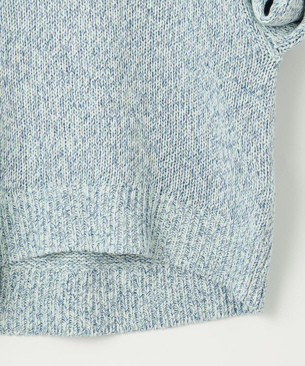 自由区 【洗える】カラーミックスリネン ニット 