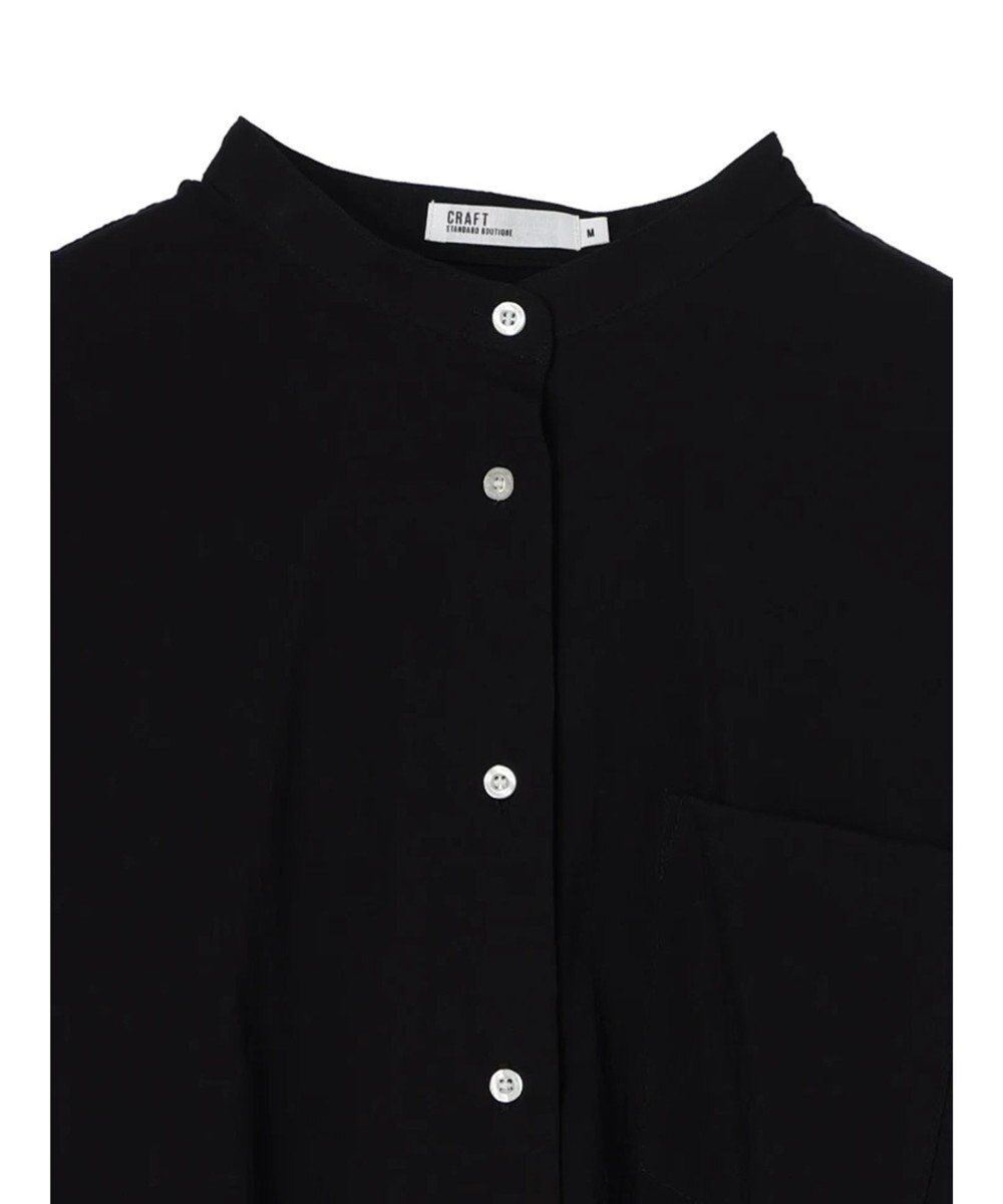 CRAFT STANDARD BOUTIQUE レーヨンデシンバンドカラーシャツ 