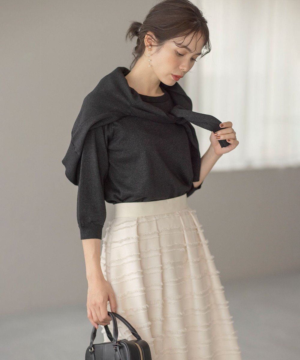 組曲 【WEB限定・2SET】ラメ入りアンサンブルニット 