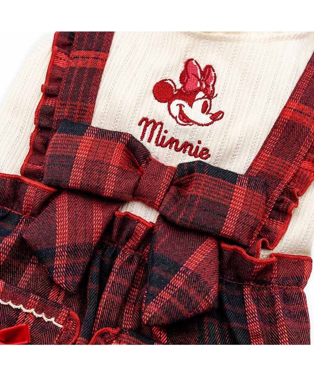 PET PARADISE ディズニー ミ二ーマウス チェック オーバーオール 小型犬 