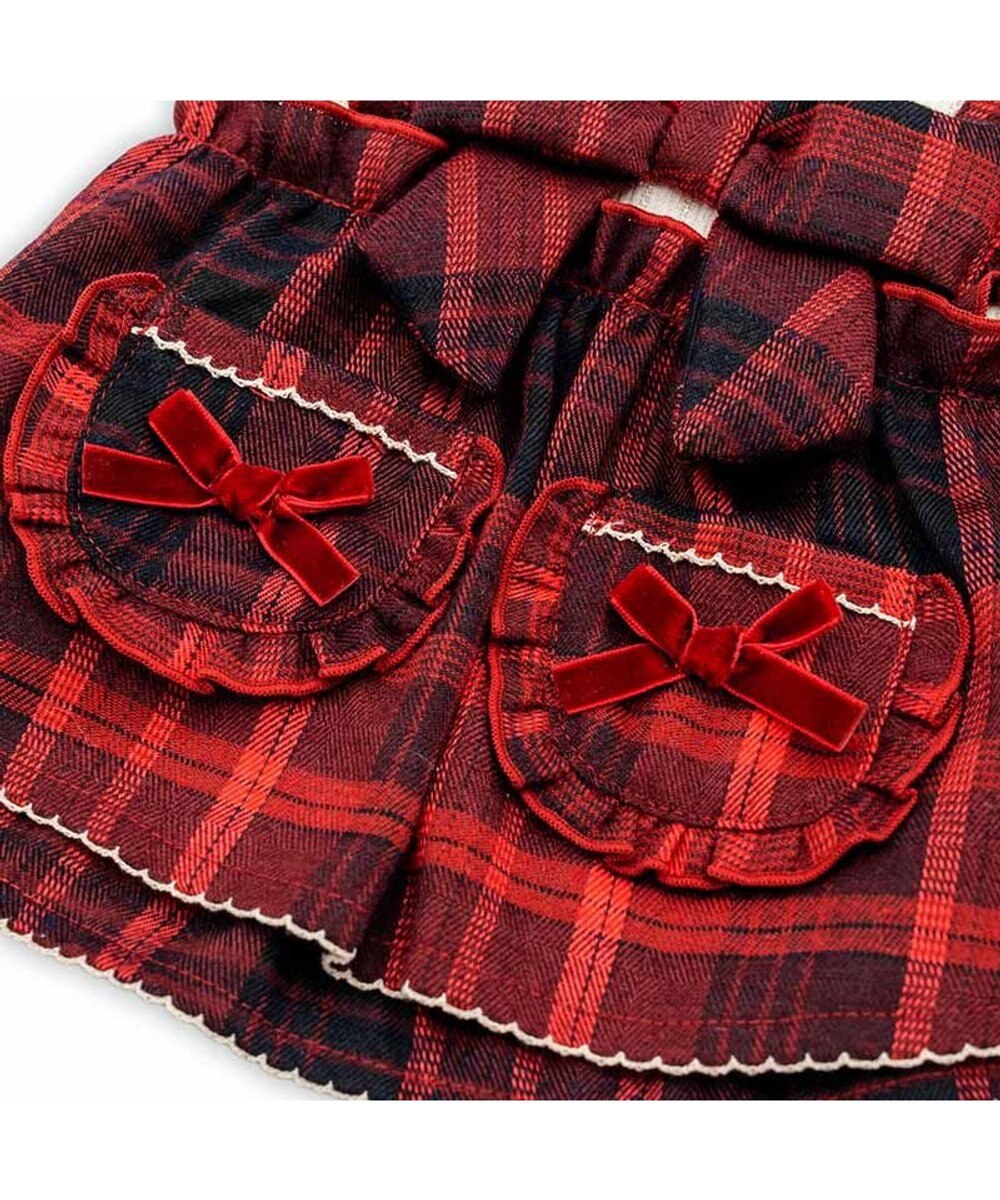 PET PARADISE ディズニー ミ二ーマウス チェック オーバーオール 小型犬 