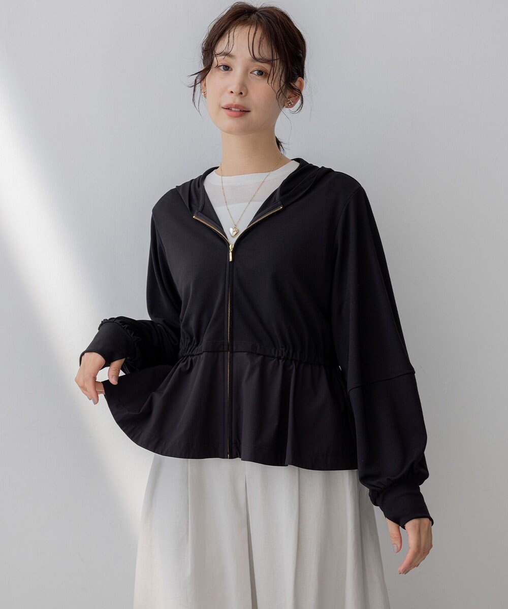 組曲 【WEB限定】ラッシュガード ペプラムパーカー 