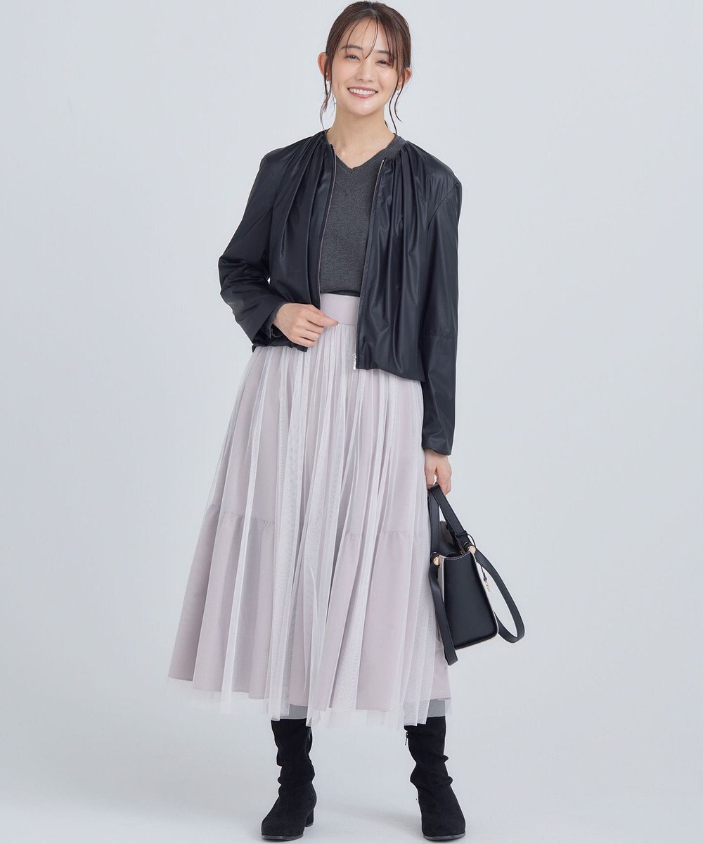 組曲 S 【WEB限定】セミウーステッド Vネックニットプルオーバー 