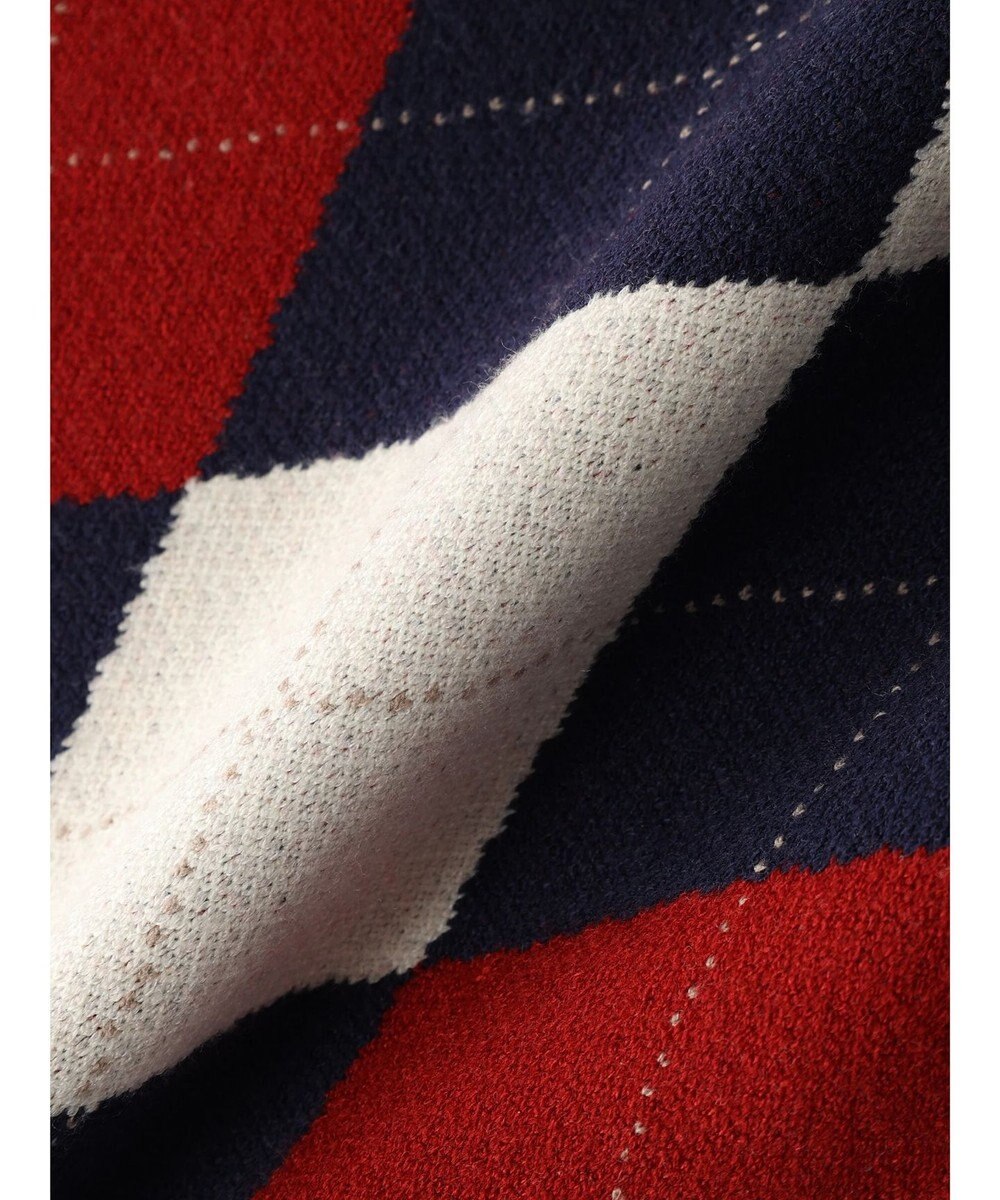 earth music&ecology アーガイルニットベスト 