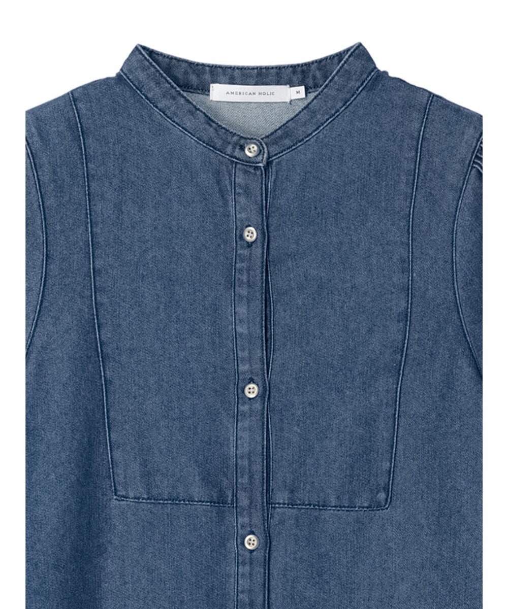 AMERICAN HOLIC デニムフレアシャツワンピース 