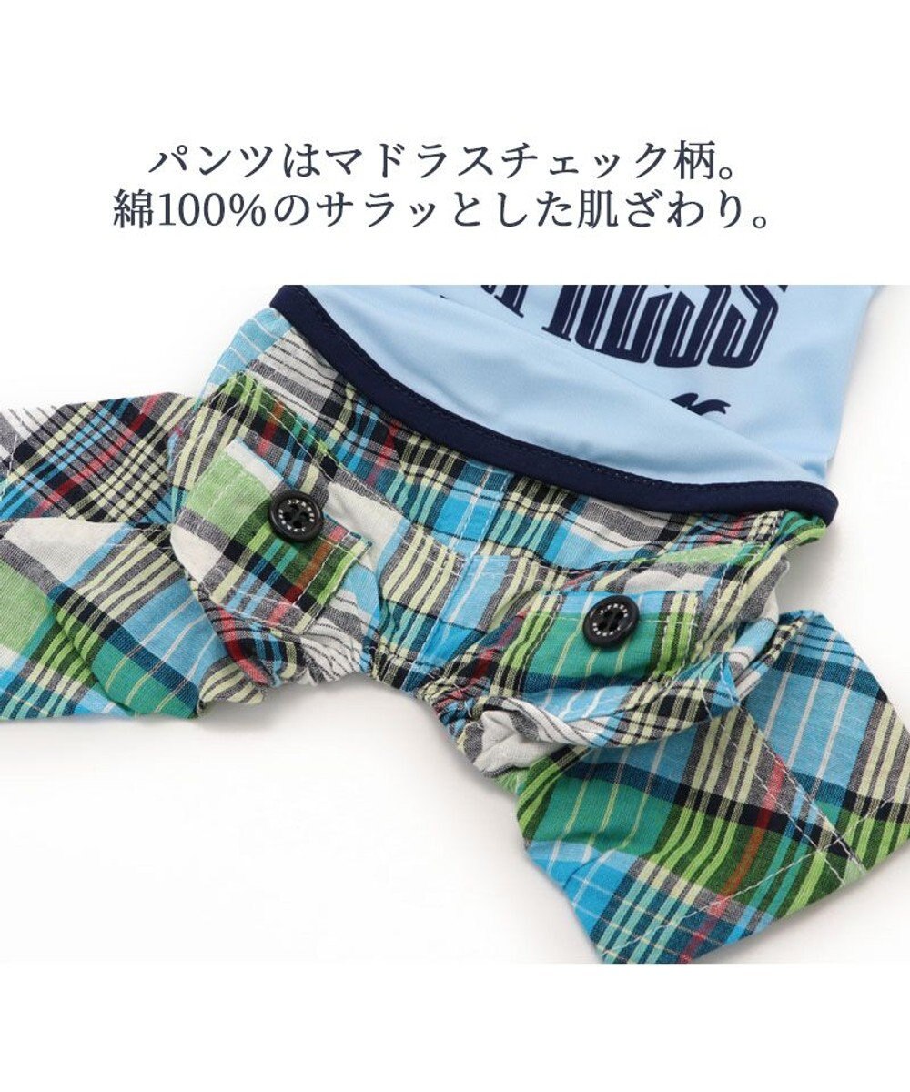 PET PARADISE 犬の服 春夏 ひんやり クール 接触冷感 虫よけ  J.PRESS マリン パンツ つなぎ 【小型犬】クールマックスエコメイド 