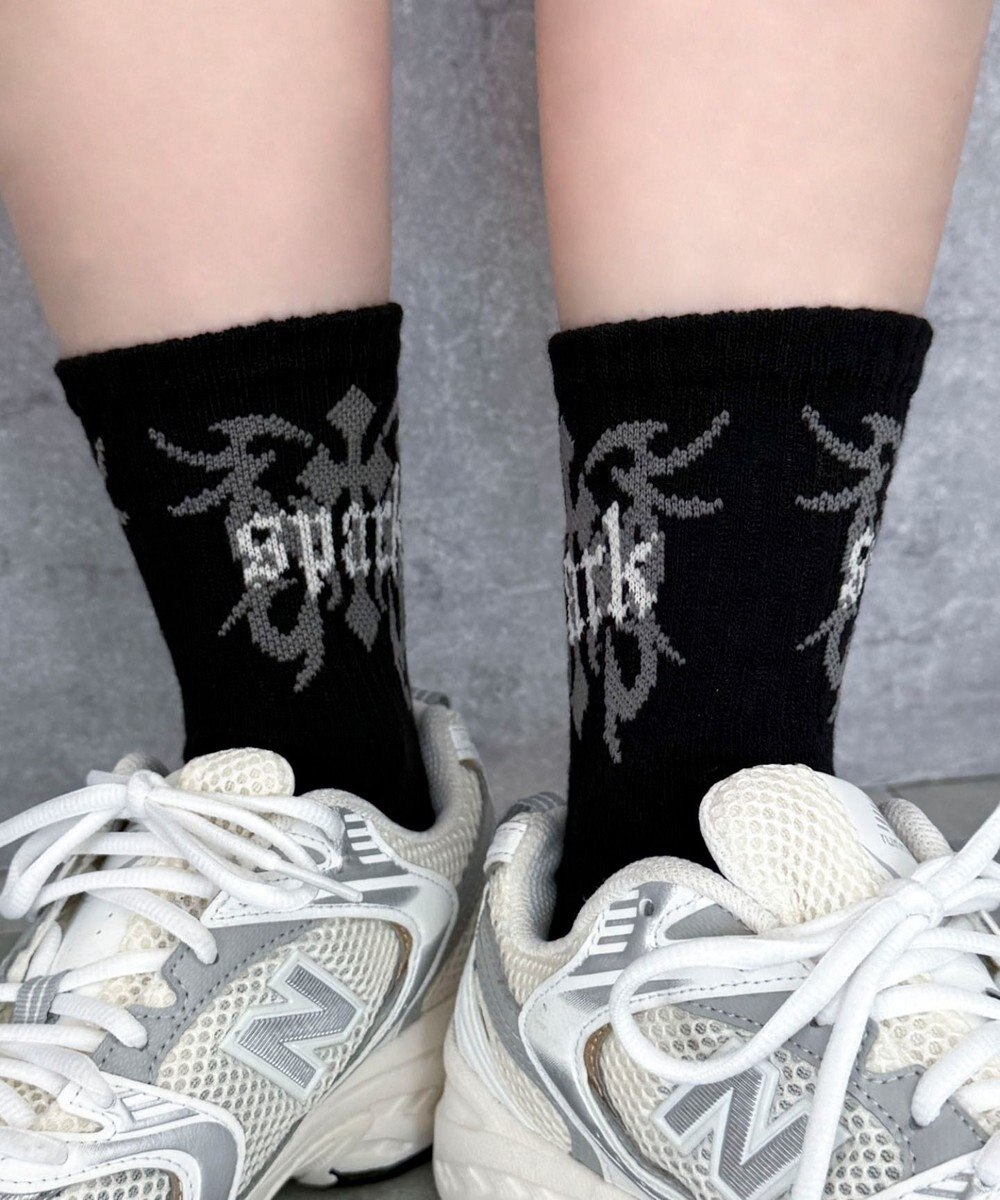 WEGO sparkロゴソックス 