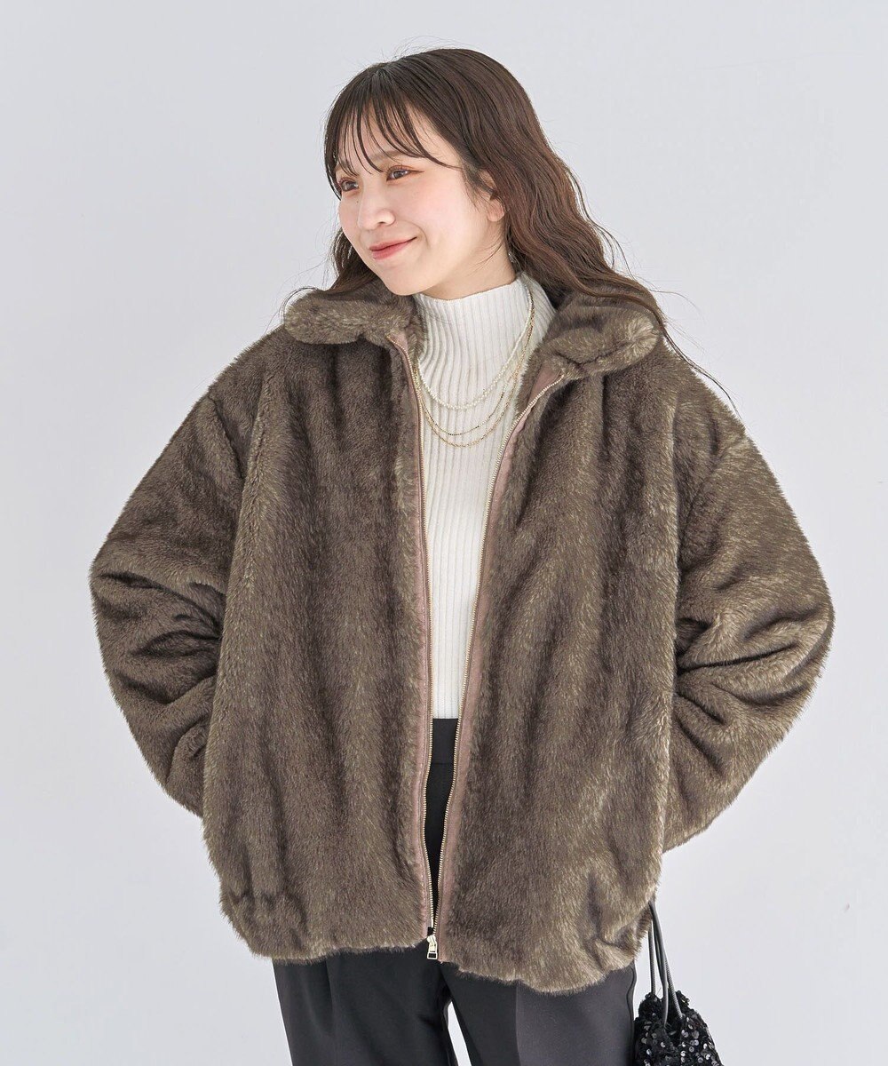 Green Parks ミンクライクファーブルゾン 