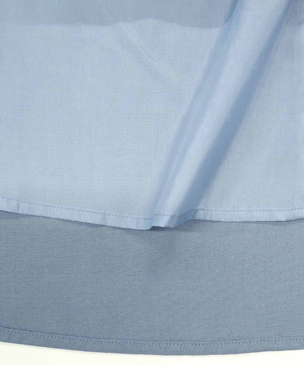 Tiaclasse L 【洗える】麻調ギャザーワンピース 