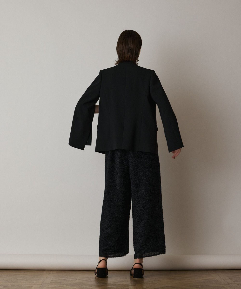 GRACE CONTINENTAL ダブルクロスノーカラージャケット 