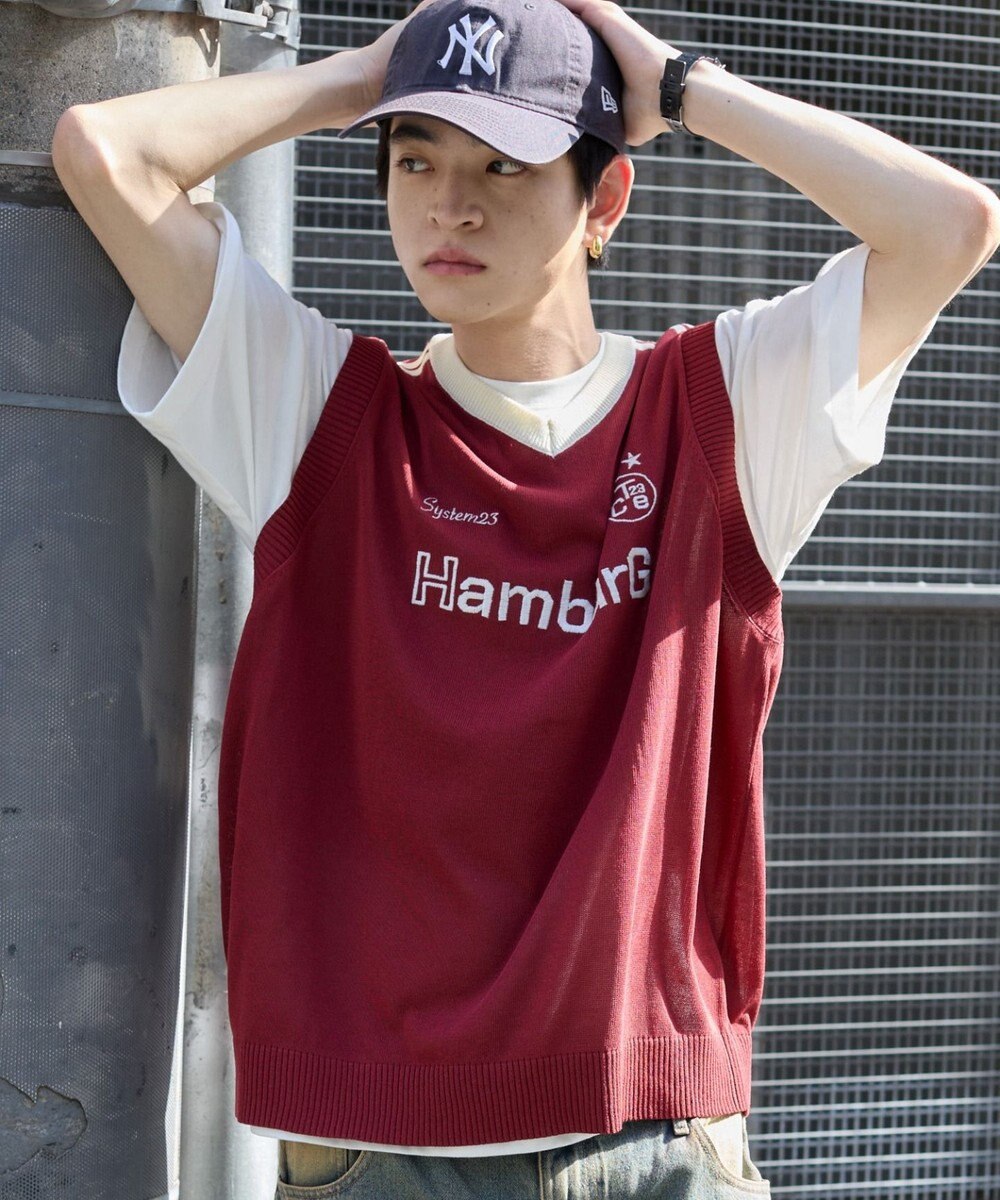 WEGO 【２点SET】アンサンブルゲームロゴニットベスト 