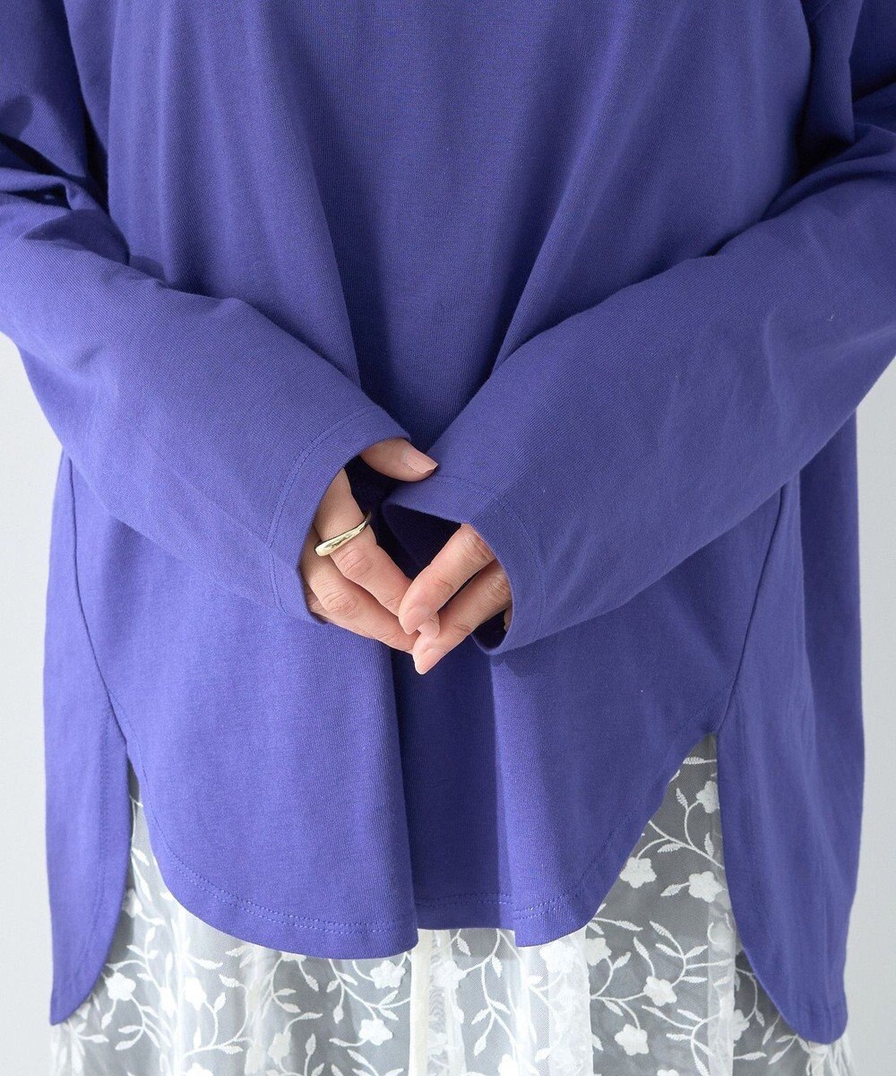 earth music&ecology ラウンドルーズロンＴ 