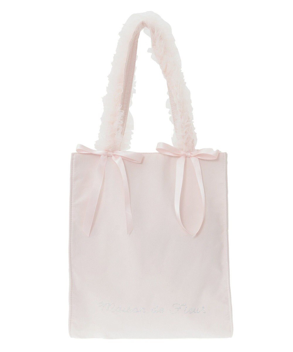Maison de FLEUR チュールハンドルスクエアトートバッグ 