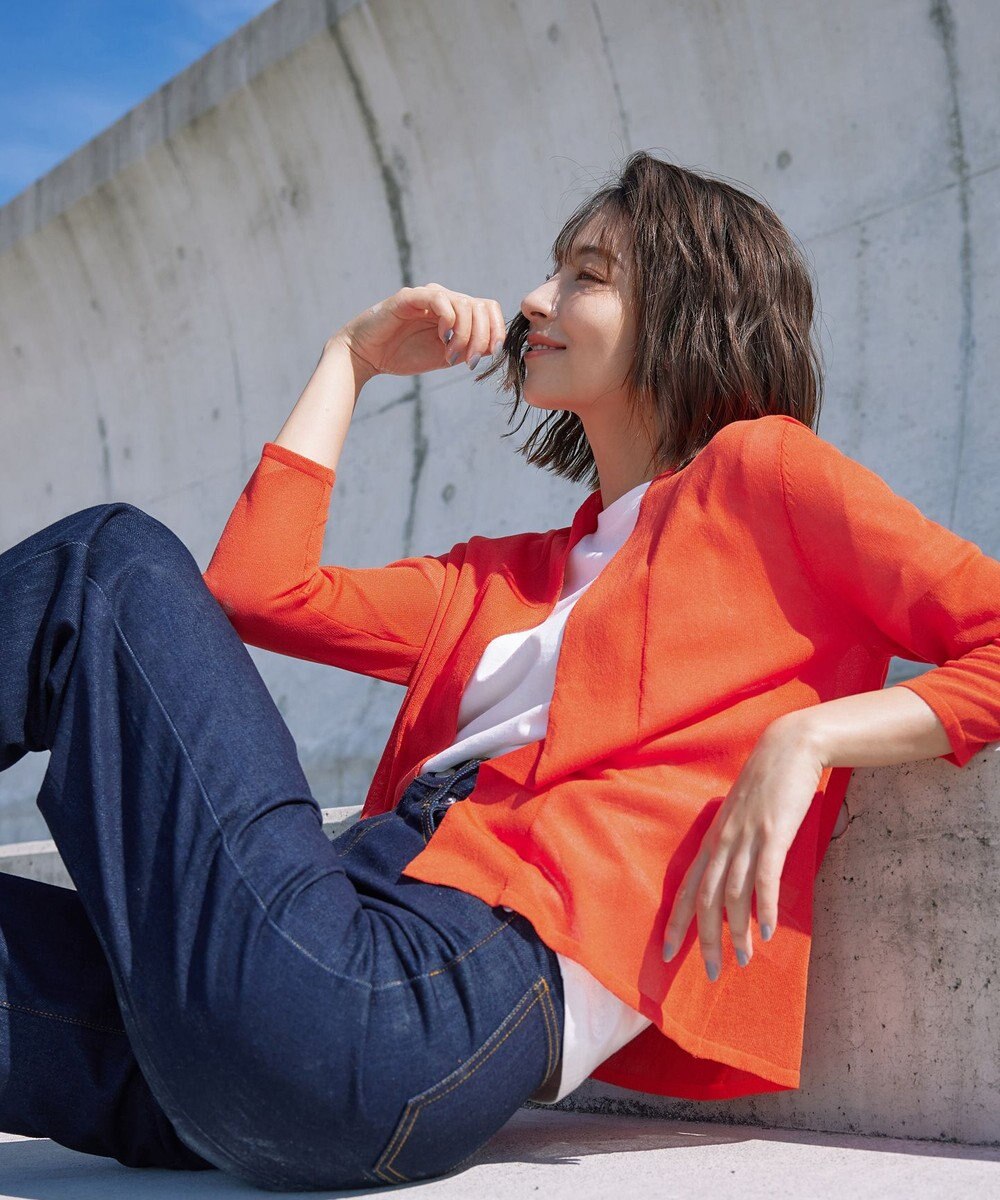 Tiaclasse L 【小倉優子さん着用・UVケア・接触冷感】ショートトッパーカーディガン 