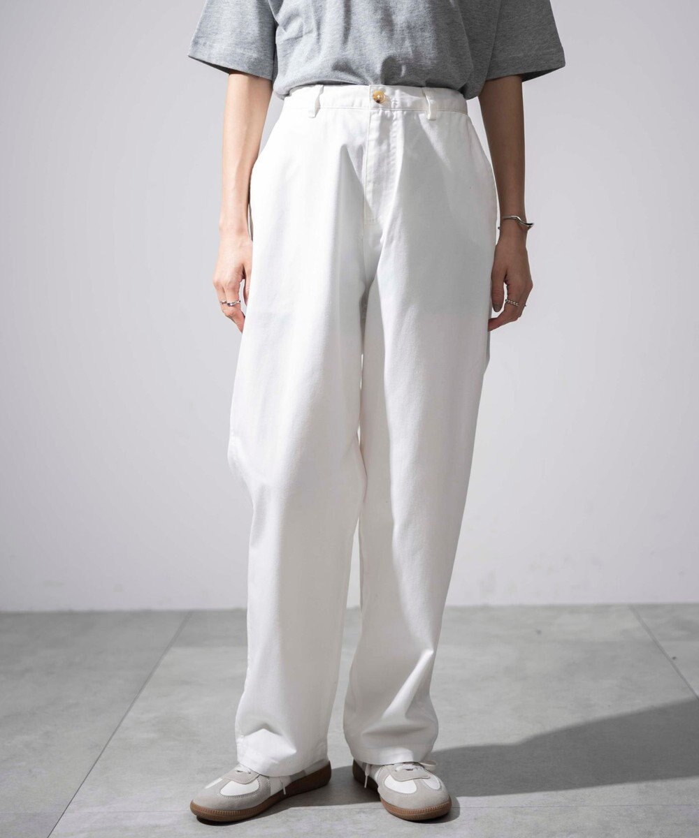 WEGO 【ユニセックス着用ITEM/ウエストゴム/手洗い可】チノイージーワイドパンツ 