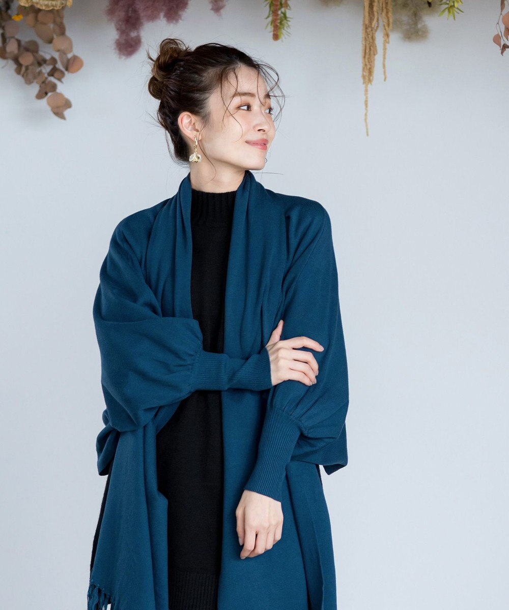 Tiaclasse 【洗える】ストール風カーディガン 