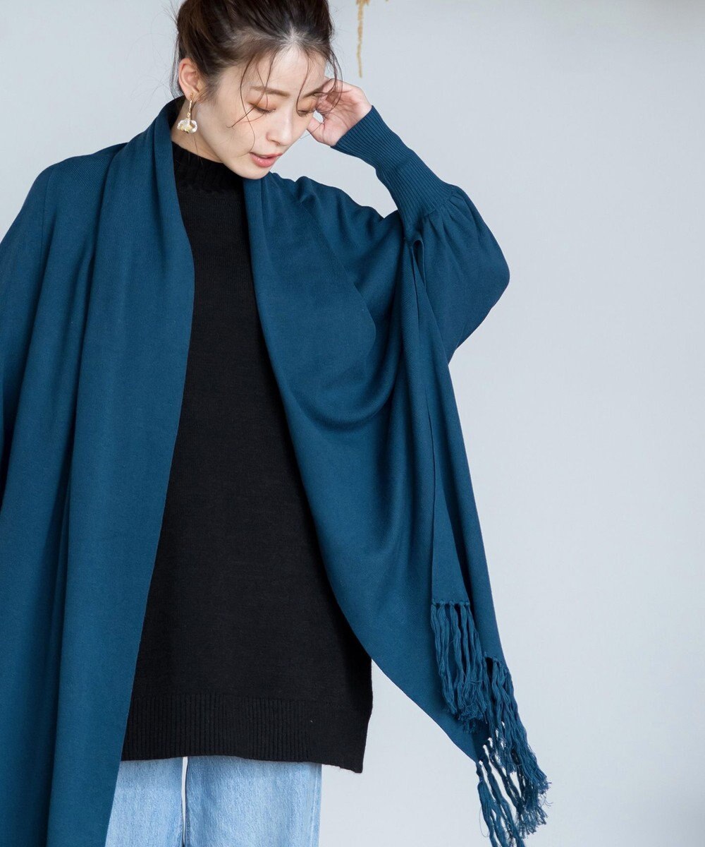 Tiaclasse 【洗える】ストール風カーディガン 