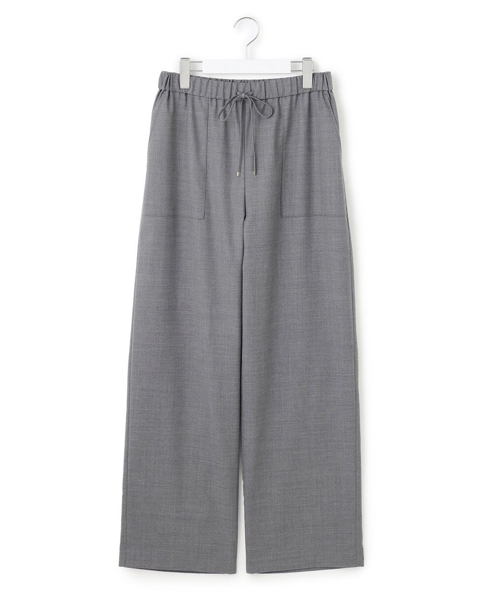 23区 L 【洗える】ナチュラルストレッチサキソニー ベイカー ドロスト パンツ 