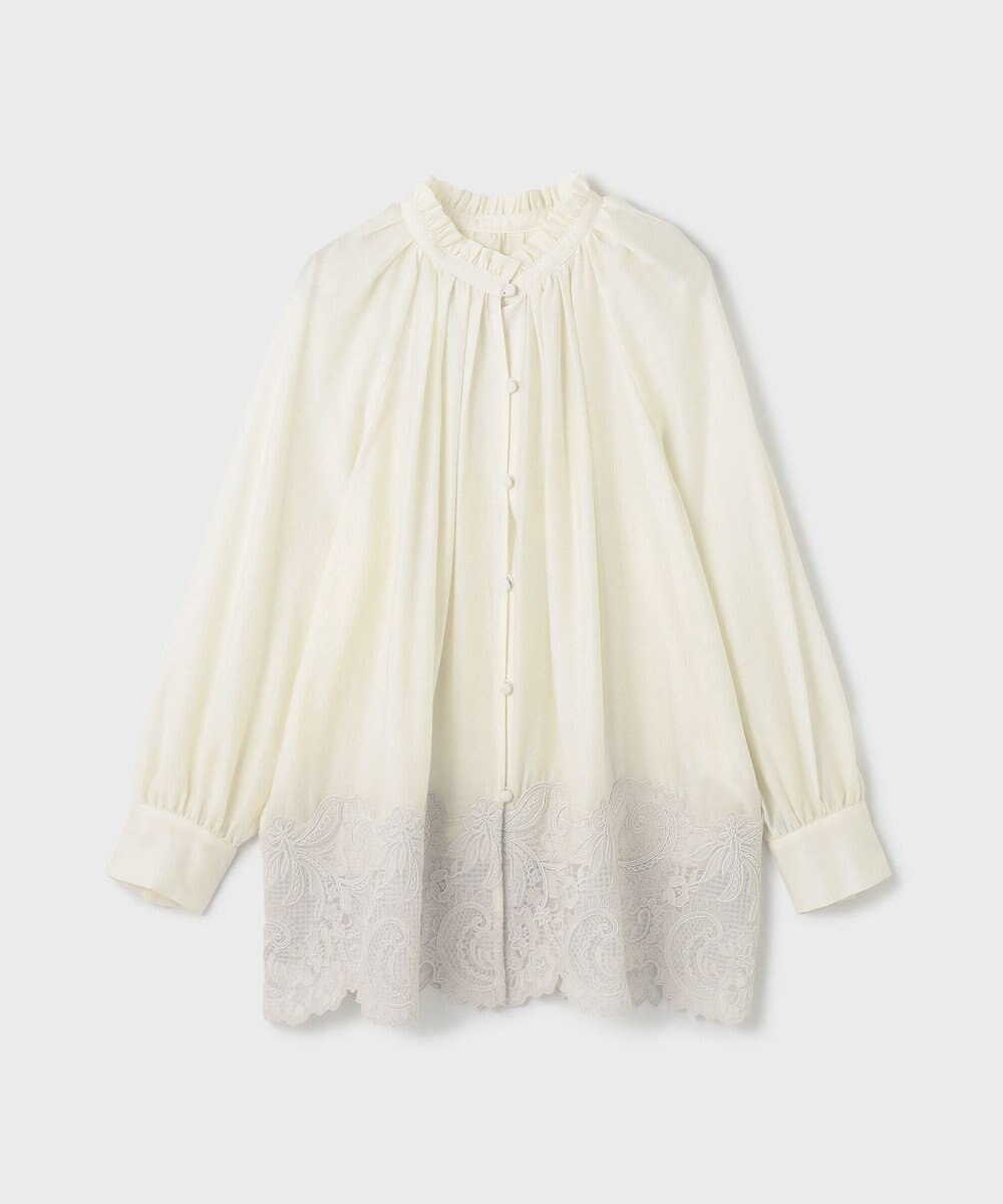 GRACE CONTINENTAL ヘムレースギャザートップ 