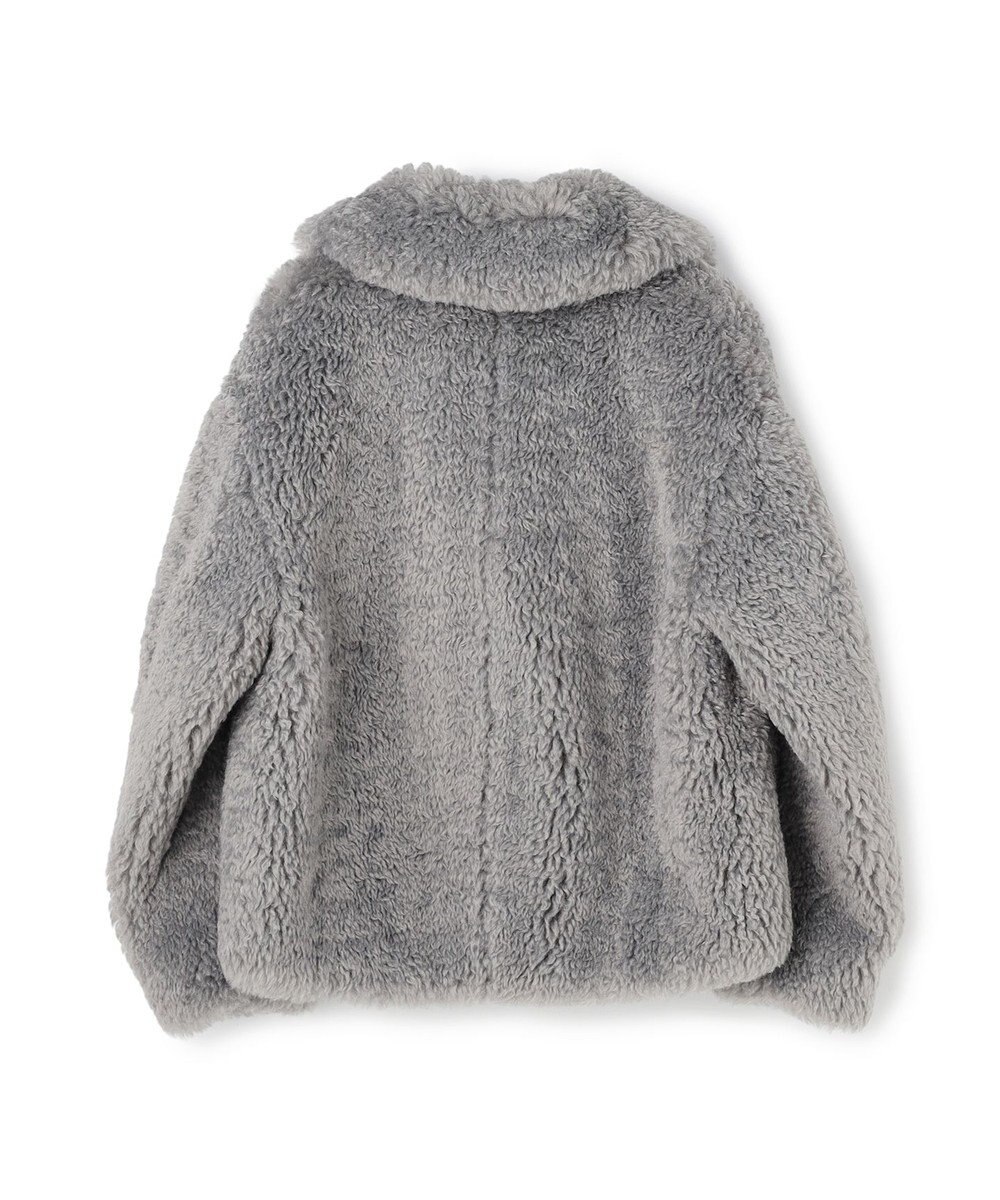 UNFILO エコファー ステンカラーコート 