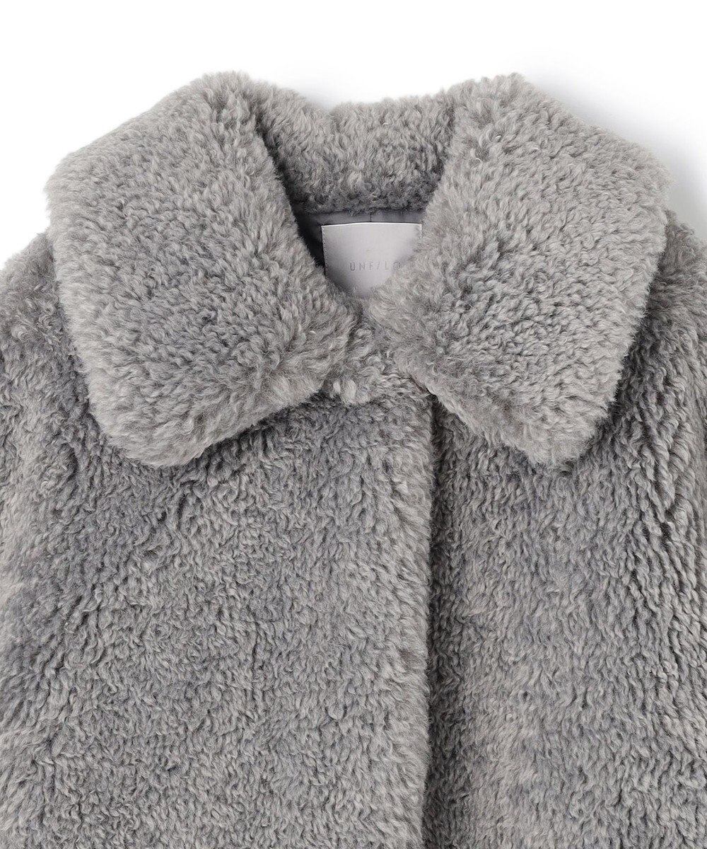 UNFILO エコファー ステンカラーコート 