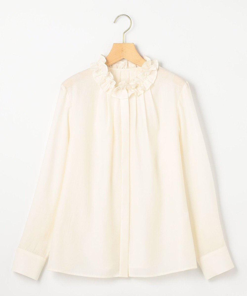 組曲 S 【加藤ローサさん着用】アンティークオーガンフリル ブラウス 