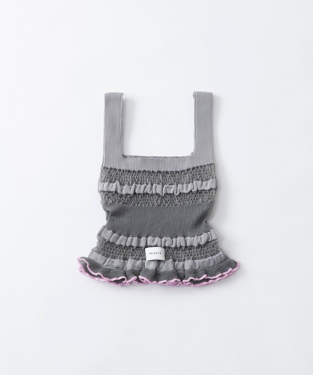 TRICOTE シアーリブニットバッグ 