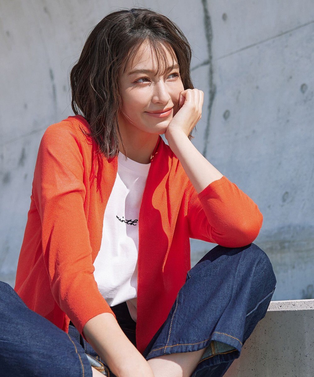 Tiaclasse L 【小倉優子さん着用・UVケア・接触冷感】ショートトッパーカーディガン 