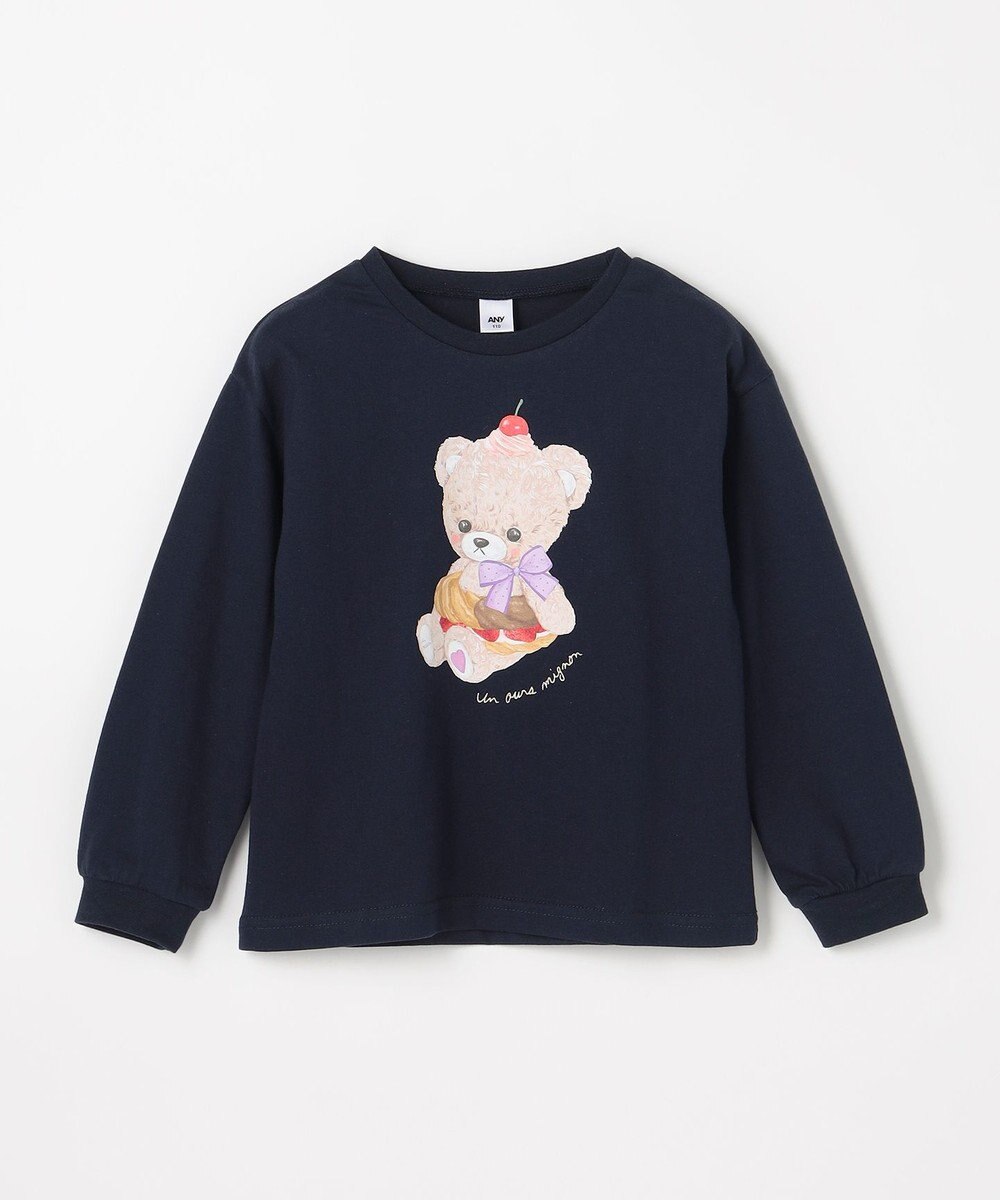 ANY KIDS アニマルモチーフ長袖Tシャツ 