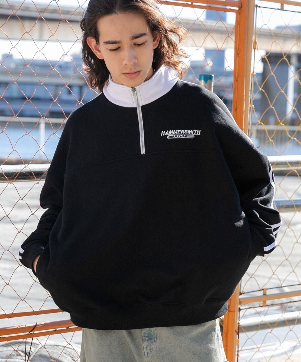 WEGO ヘビーウエイトラインスリーブプルオーバー 