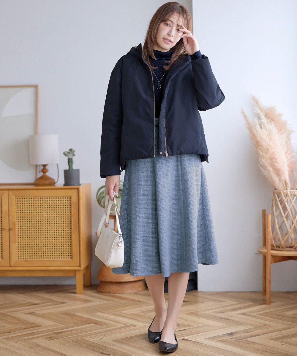 Tiaclasse ウール混ラメタートルネックニット 