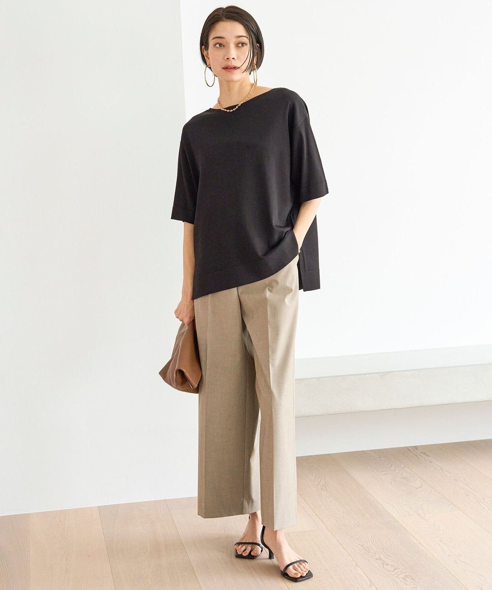 UNFILO スゴ機能 ハーフスリーブニットT 