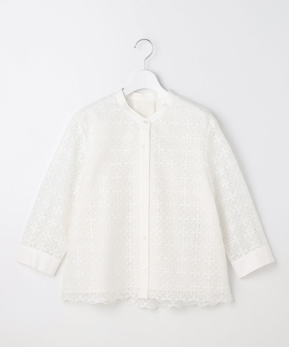 自由区 【カタログ掲載】ジオメトリックレース ブラウス 