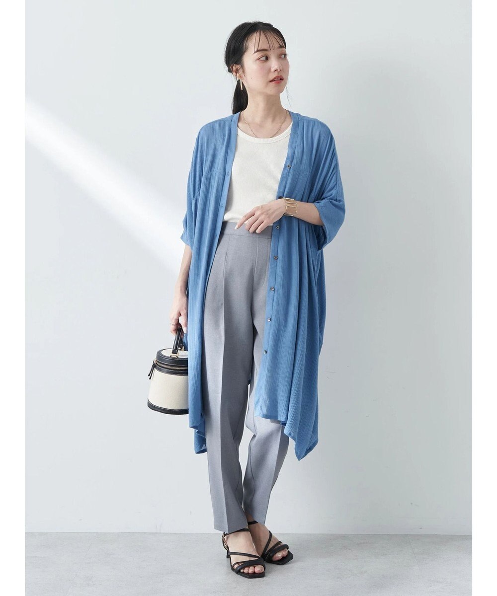 earth music&ecology レーヨンビッグシャツチュニック 