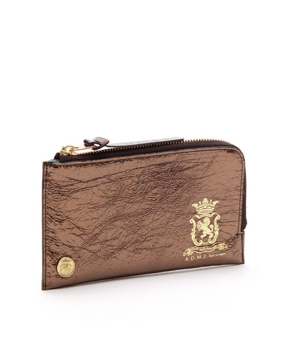 A.D.M.J. 【牛革】クラックメタル/イタリアンレザーオーガナイザーパース 