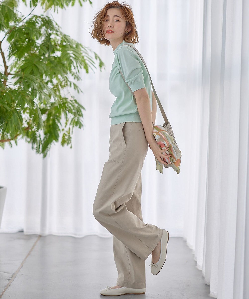 23区 【Oggi4月号掲載/洗える】スラブツイルストレッチ ベイカー パンツ 