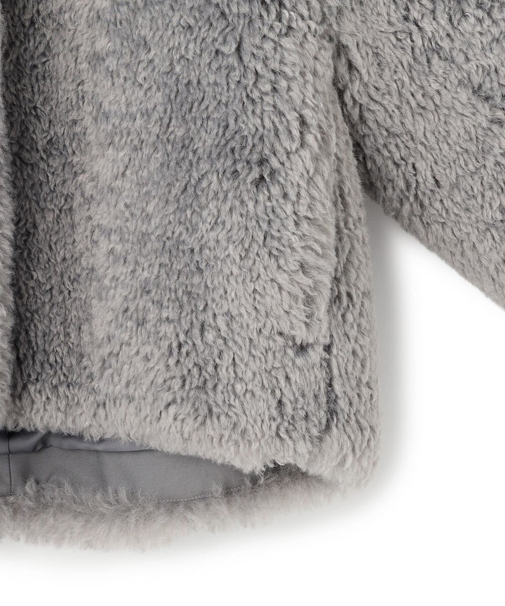 UNFILO エコファー ステンカラーコート 