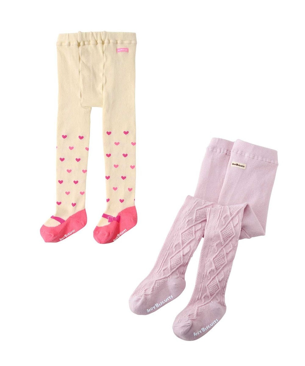 MIKI HOUSE HOT BISCUITS タイツ2枚セット 