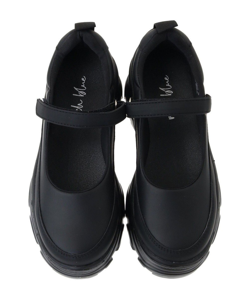 Green Parks ・ｒｉｃｈ　ｂｌｕｅ　厚底ストラップスニーカー 