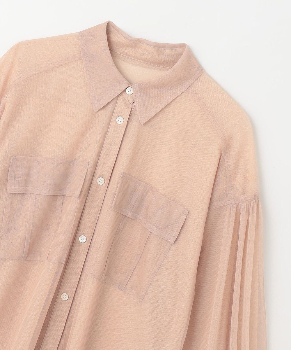 GRACE CONTINENTAL チュールレイヤードシャツ 