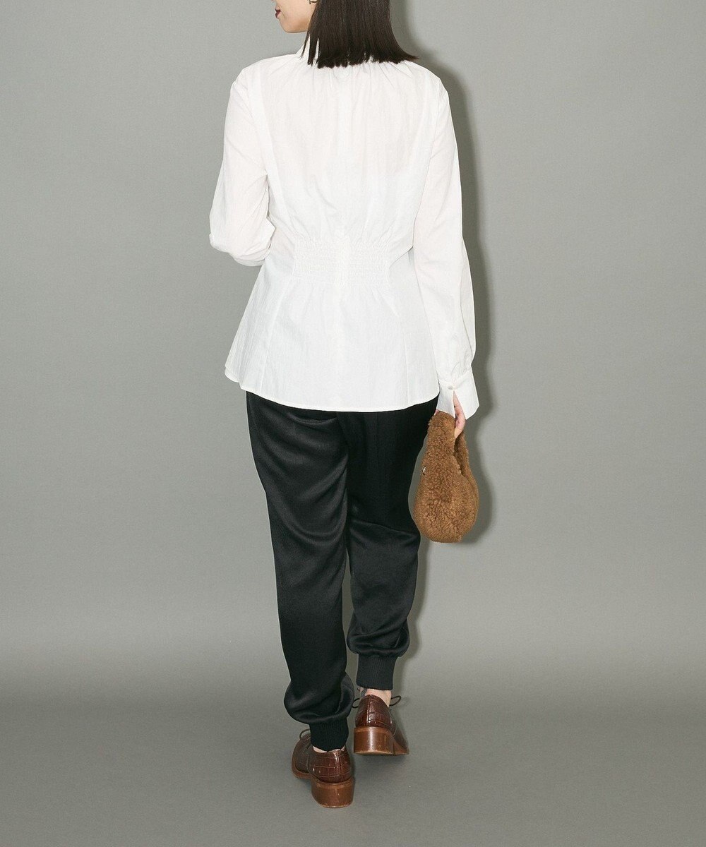 Green Parks リボンデザインハイネックブラウス 