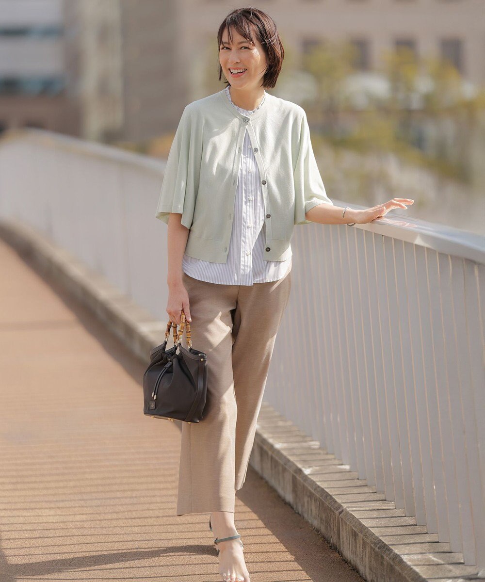 J.PRESS LADIES 【2way】ギャザーバンブー トート バッグ 
