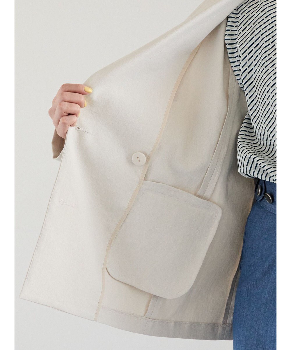 Te chichi リネンMIXロングスリーブジャケット 