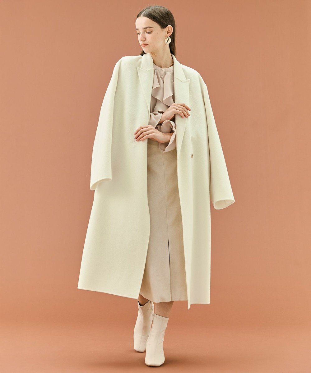 BEIGE， ZION / ウールロングチェスターコート 