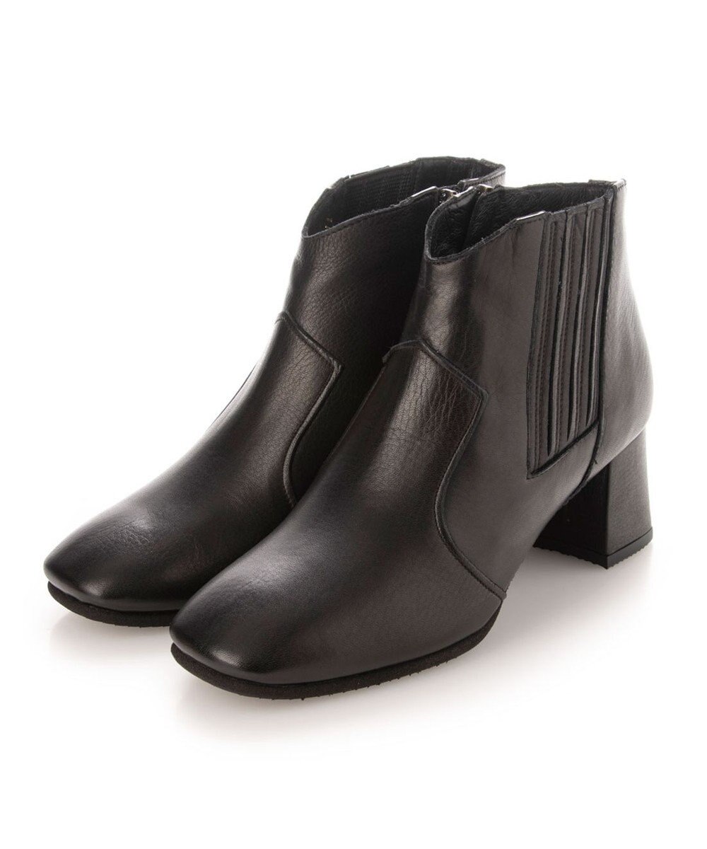 MODE ET JACOMO <D'ICI>【３E】ウエスタンタイプチャンキーヒールショートブーツ 